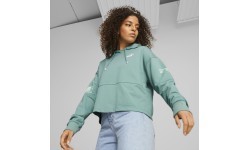 Puma Power Colorblock женский свитшот, зелёный 674068 84