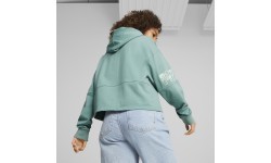 Puma Power Colorblock женский свитшот, зелёный 674068 84