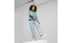Puma Power Colorblock женский свитшот, зелёный 674068 84