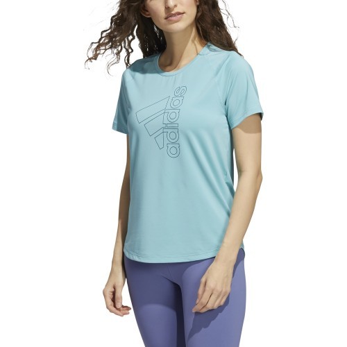 Женская футболка Adidas W Tech Bos Tee Blue GS8773