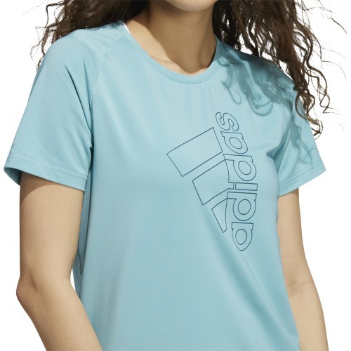 Женская футболка Adidas W Tech Bos Tee Blue GS8773