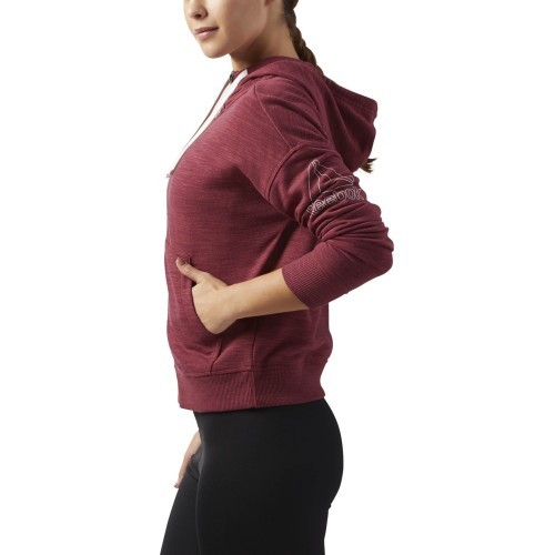 Толстовка Reebok El Marble Fullzip, красная