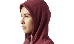 Reebok El Marble Full-Zip Sweatshirt, Red