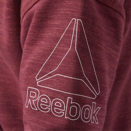 Reebok El Marble Full-Zip Sweatshirt, Red
