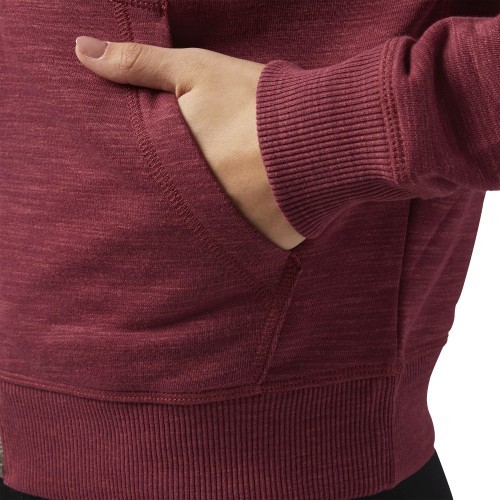 Reebok El Marble Full-Zip Sweatshirt, Red