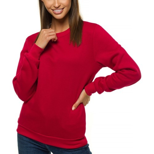 J.Style Women's Sweatshirt Red 68W01-18