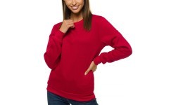 J.Style Women's Sweatshirt Red 68W01-18
