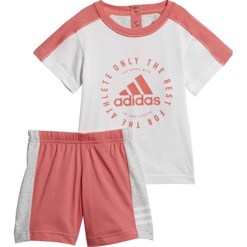 Adidas Sportinis Kostiumas Vaikams I Print Sum Set White Red DV1261