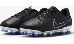 Nike Jr Legend 10 Academy FG/MG футбольные бутсы для подростков, сине-чёрно-серые DV4348 040