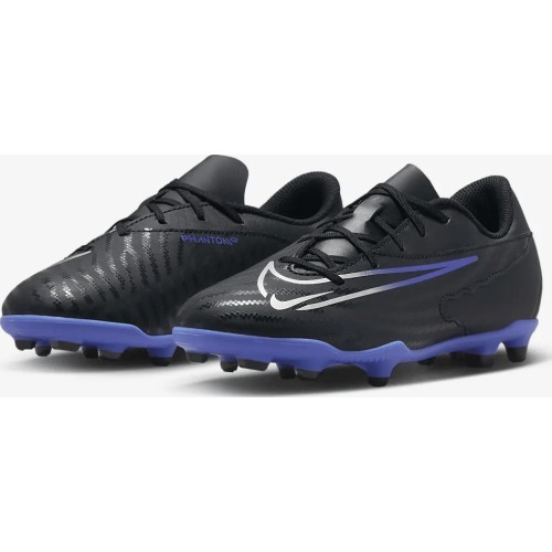 Nike Jr Phantom GX Club FG/MG Junior Football Boots Black Blue DD9564 040