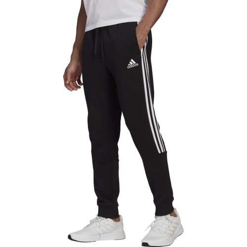 Kelnės Adidas Essentials Tapered Cuff 3 Stripes, juodos