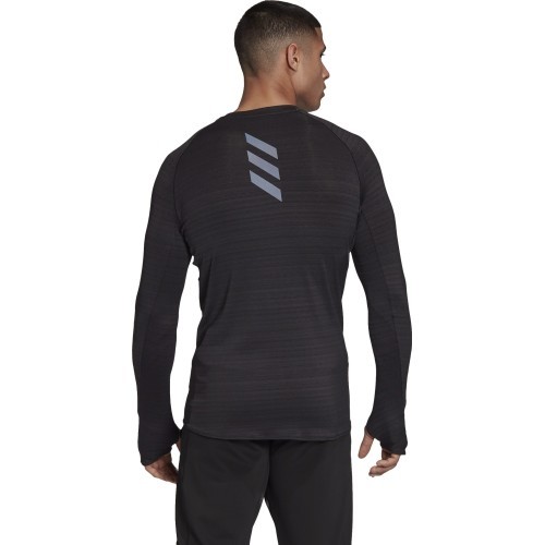 Adidas Marškinėliai Vyrams Adi Runner Ls Black
