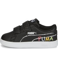 Детские кроссовки Puma Smash v2 Home School чёрные 386201 01
