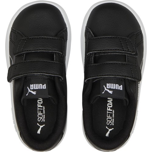 Детские кроссовки Puma Smash v2 Home School чёрные 386201 01