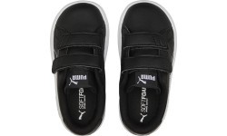 Детские кроссовки Puma Smash v2 Home School чёрные 386201 01