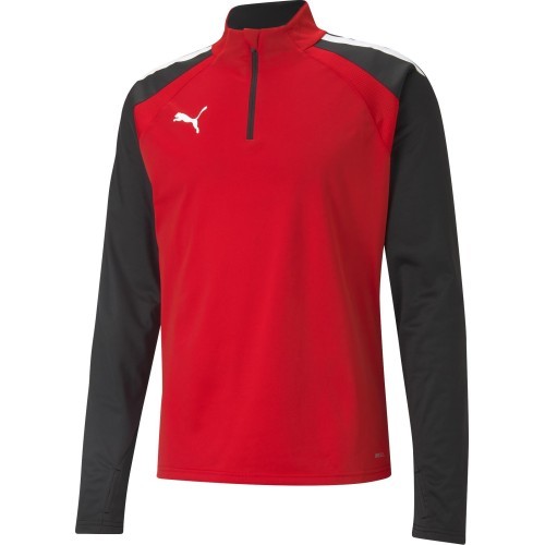 Мужская толстовка Puma TeamLiga 1/4 Zip Top Red Black 657236 01