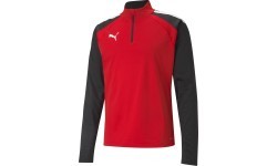 Puma Džemperis Vyrams TeamLiga 1/4 Zip Top Red Black 657236 01