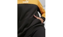 Мужской свитшот Puma Ess Block X Tape, чёрный/жёлтый 675173 91