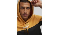 Puma Ess Block X Tape Men's Sweatshirt Black Yellow 675173 91