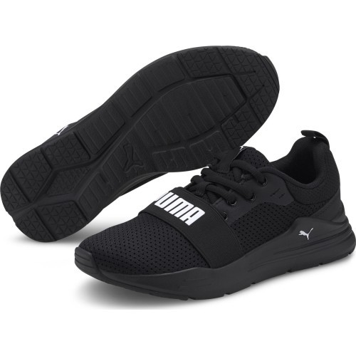 Puma Wired Run Jr Junior Sneakers High Risk Black 374214 01