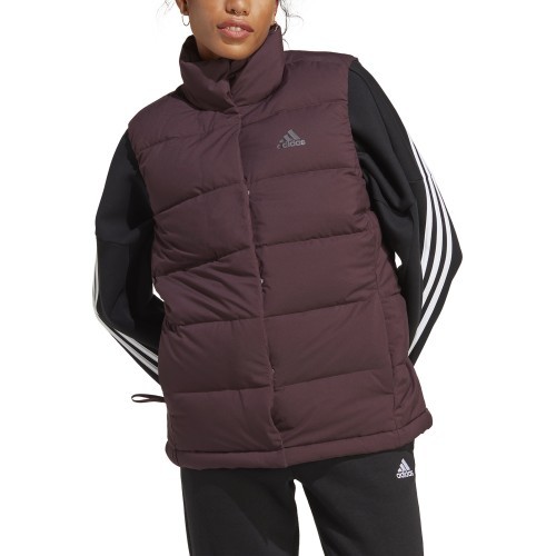 Adidas W Helionic Vest Women's Down Vest Bordeaux HE1456