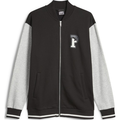 Мужская толстовка Puma Squad Track Jacket, чёрно-серая 676018 01