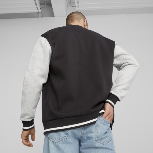 Puma Squad Track Jacket Men's Sweatshirt Black Grey 676018 01
