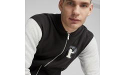 Puma Squad Track Jacket Men's Sweatshirt Black Grey 676018 01