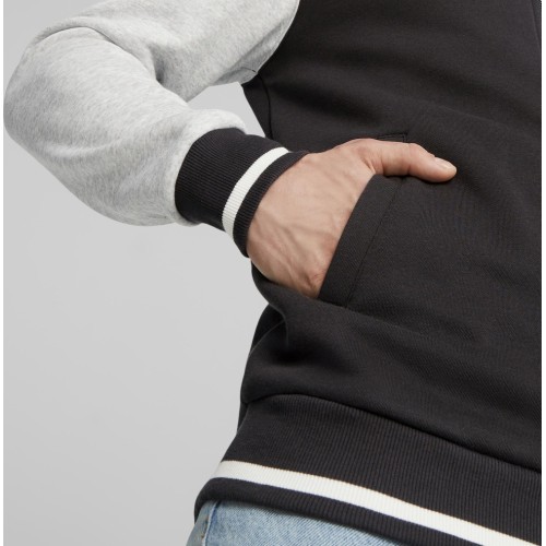 Мужская толстовка Puma Squad Track Jacket, чёрно-серая 676018 01