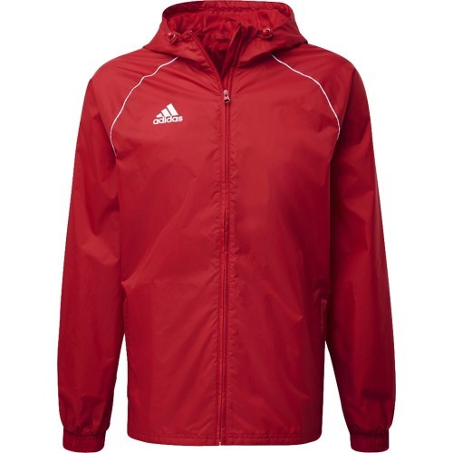 Adidas Men's Core 18 Rain Jacket Red CV3695
