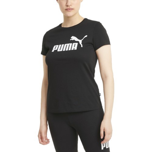 Женская блузка Puma Ess Logo Tee, чёрная