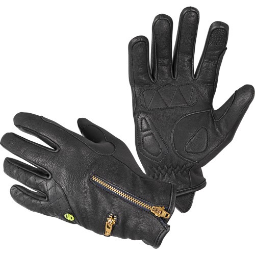 Women’s Leather Motorcycle Gloves W-Tec Perchta - Black