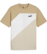 Puma мужская футболка Power Colorblock Tee Cream White 678929 83