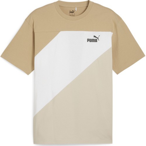 Puma мужская футболка Power Colorblock Tee Cream White 678929 83