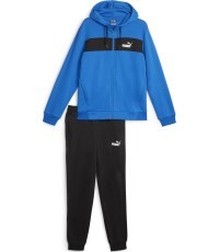 Puma спортивный костюм мужской FZ Panel Tracksuit Black Blue 675022 47