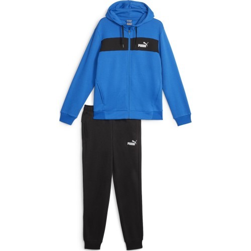 Puma спортивный костюм мужской FZ Panel Tracksuit Black Blue 675022 47