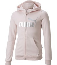 Толстовка Puma Ess+ Logo Full-Zip для подростков, розовая 846959 16