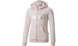 Толстовка Puma Ess+ Logo Full-Zip для подростков, розовая 846959 16