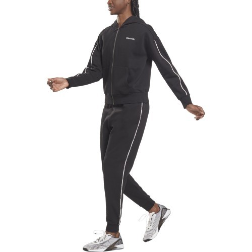 Reebok Piping Pack Hooded Women's Tracksuit Black HE2275
