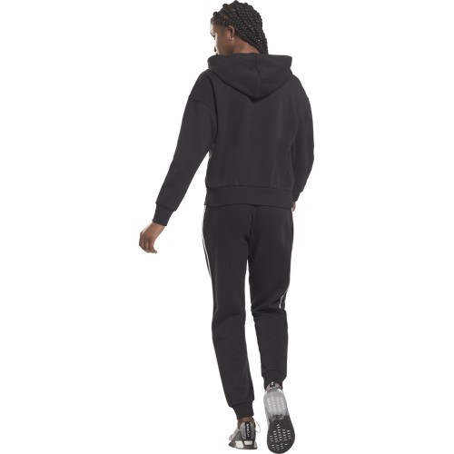 Женский спортивный костюм Reebok Piping Pack Hooded черный HE2275