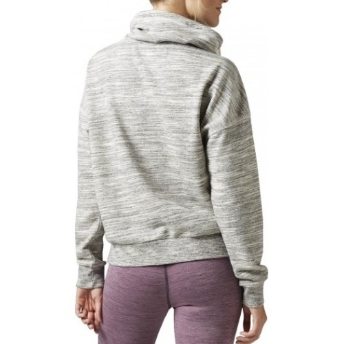 Reebok El Marble Cowl Neck Sweatshirt Grey Heather BK5189