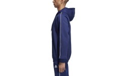 Толстовка с капюшоном Adidas Core 18, тёмно-синяя, CV3332