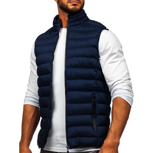 Мужской жилет J.Style синий 5M711-215