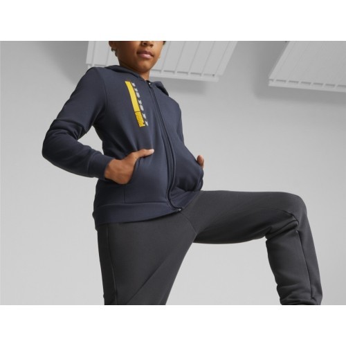 Толстовка подростковая Puma Active Sports Full-Zip Hoodie Blue 670075 43