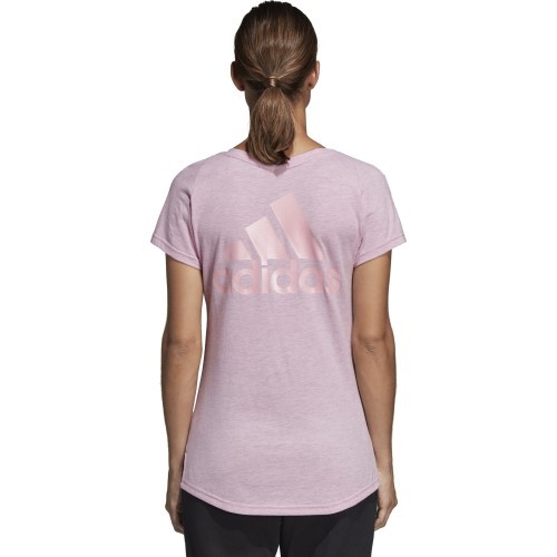 Женская футболка Adidas W Id Winners Vt, розовая DT9355