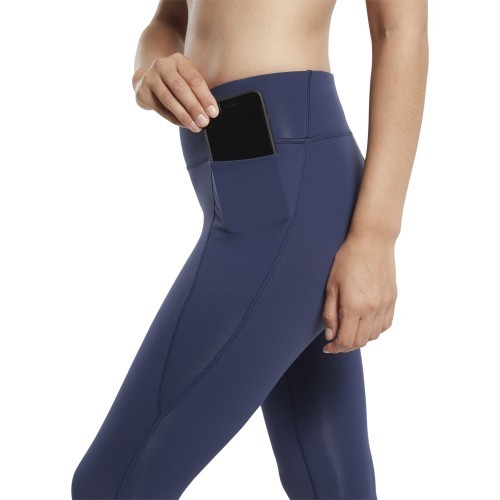 Женские леггинсы Reebok TS Lux Tight 2.0, тёмно-синие, FT0818