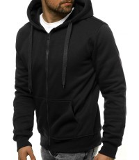 J.Style Men's Fleece Sweatshirt Black 68B2008-3