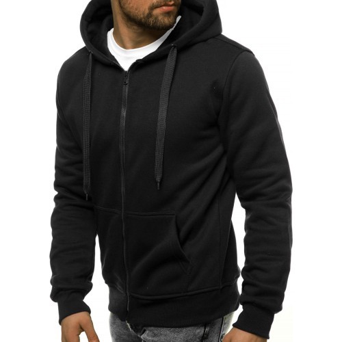 J.Style Men's Fleece Sweatshirt Black 68B2008-3