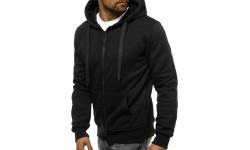 Мужской флисовый джемпер J.Style Black 68B2008-3