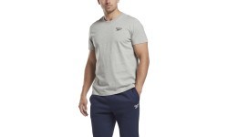 Reebok мужская футболка Ri Left Chest Logo Grey HS7114